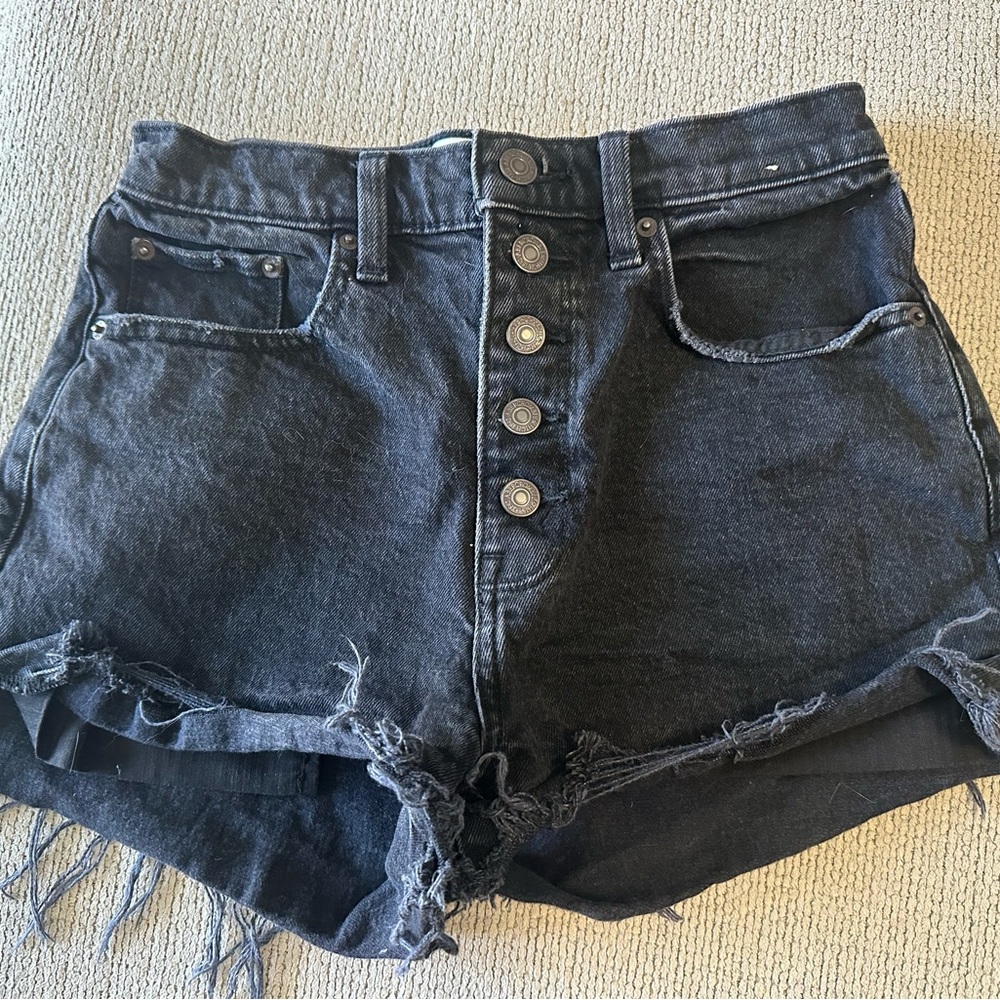 Abercrombie & Fitch Black Jean Shorts
